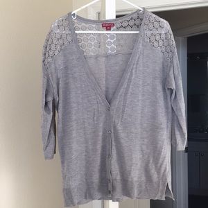 Gray cardigan